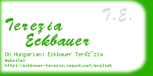 terezia eckbauer business card
